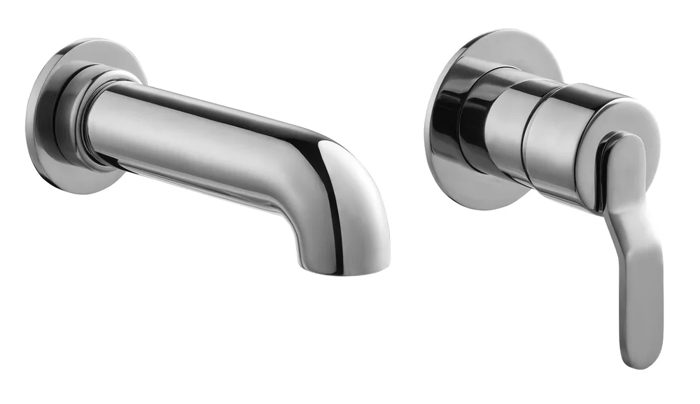 Monomando lavabo empotrar caño 130 mm