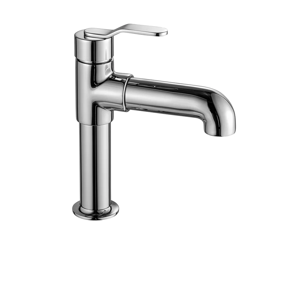 Monomando lavabo vertical con válvula Click Clack