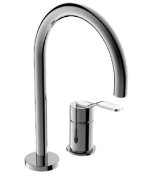 Monomando lavabo caño central Slim caño 260 mm