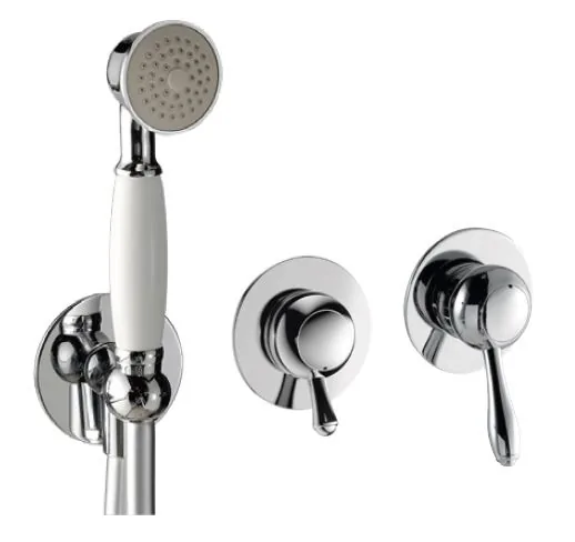Monomando empotrar horizontal 2 vías con toma de agua separada