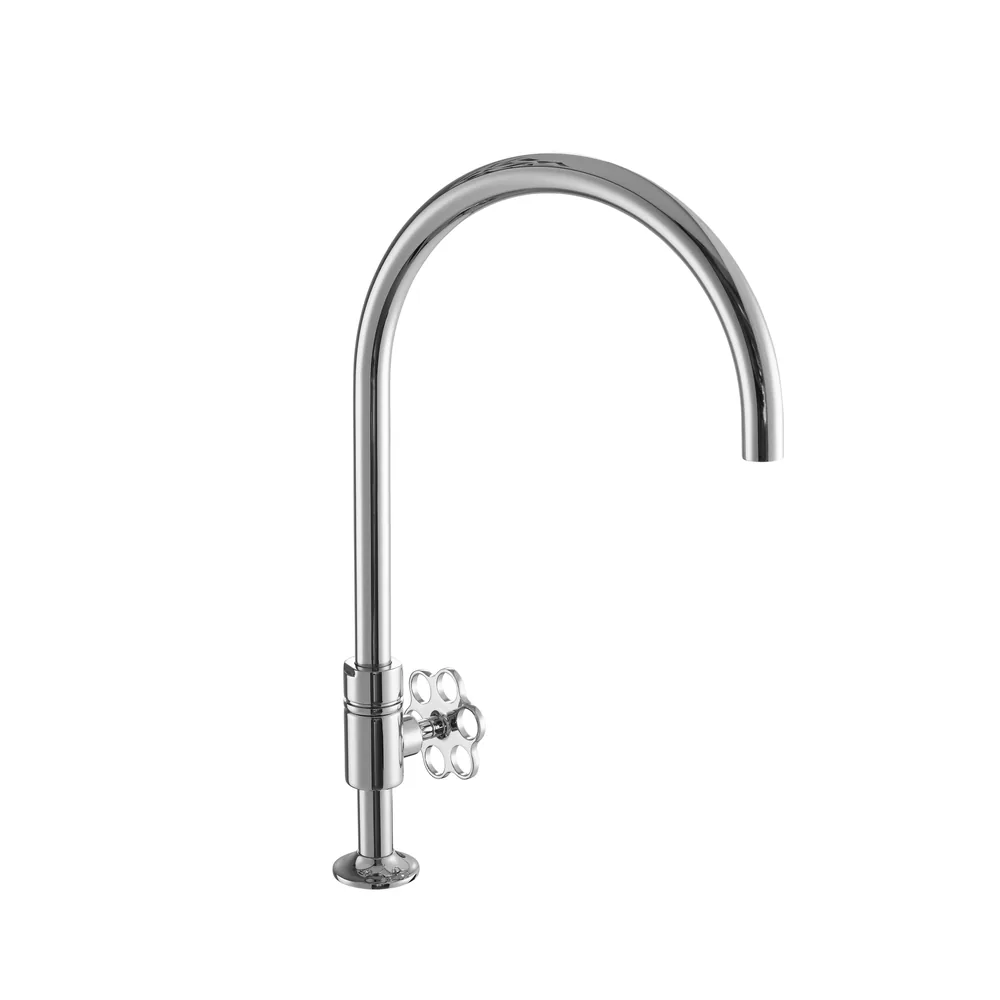 Grifo fregadero 1 agua volante flor rojo