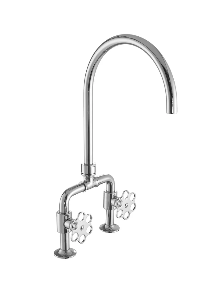 Batería fregadero vertical, volante flor turquesa