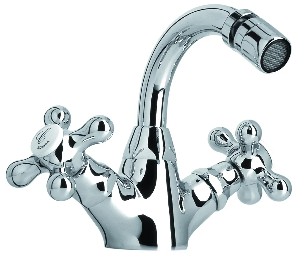 Monobloc bidé caño giratorio con válvula Click Clack