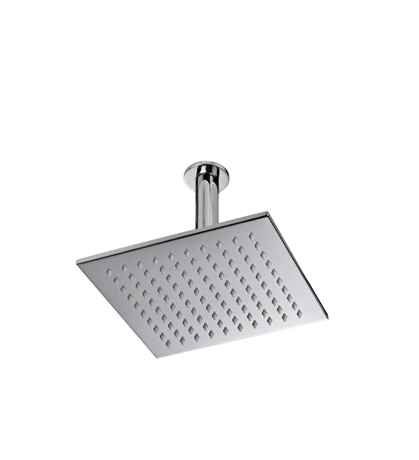 Rociador techo cuadrado 200x200mm, brazo 55mm
