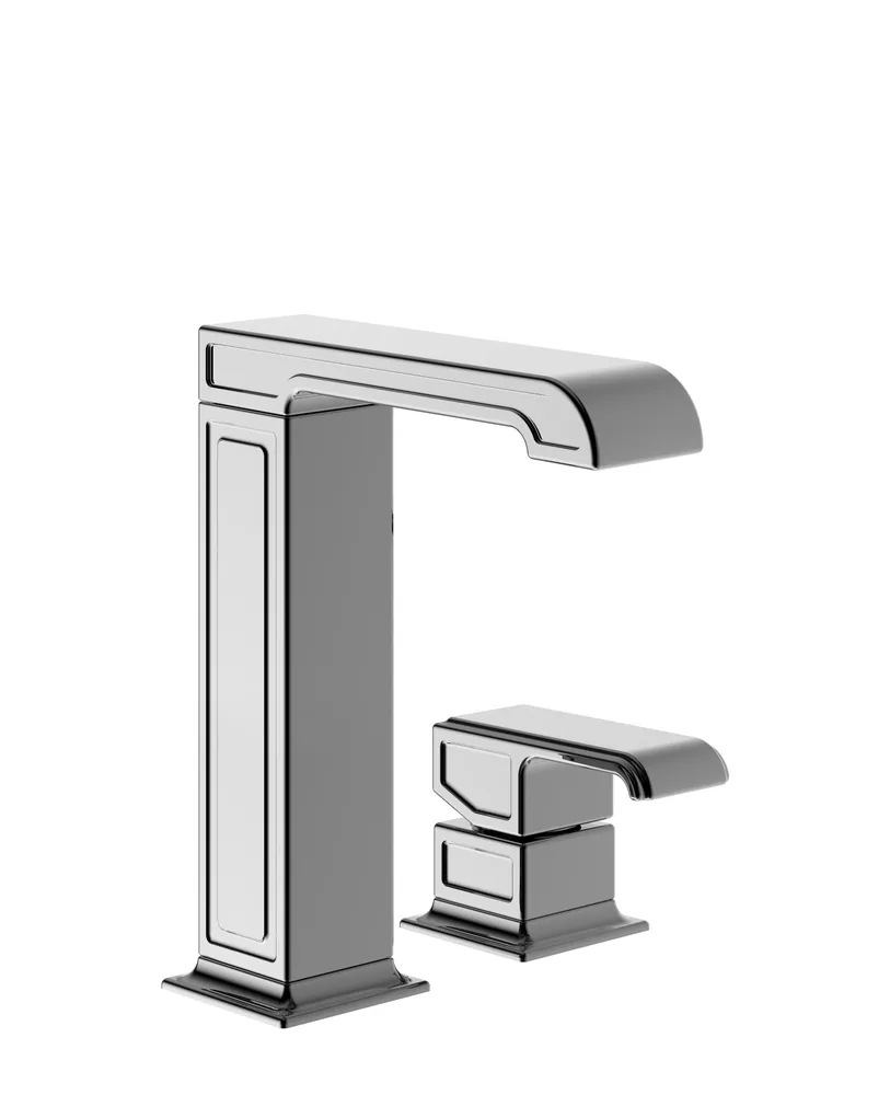 Monomando lavabo caño central