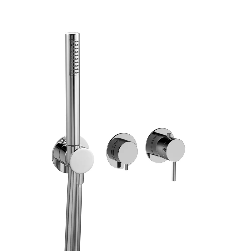 Parte exterior termostato empotrar horizontal 2 vías con toma de agua separada