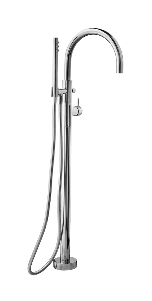 Monomando columna para bañera exenta, volante Lines