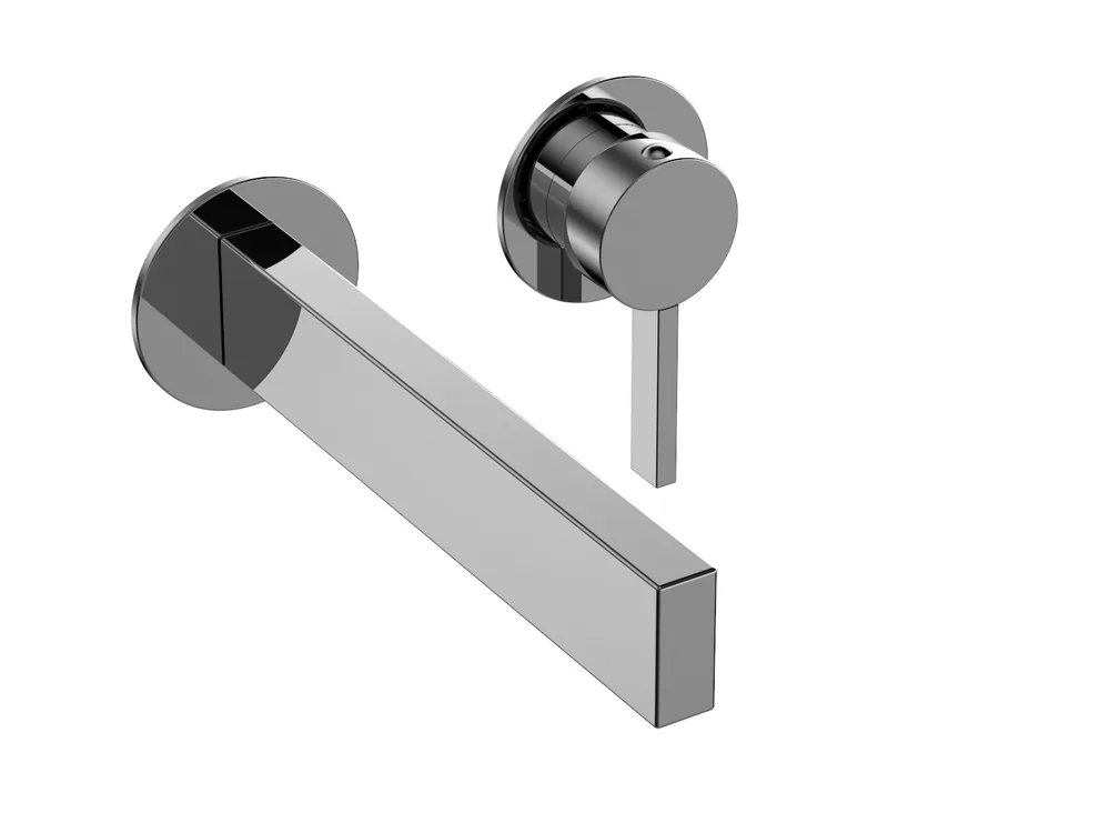 Parte exterior monomando lavabo empotrar, caño 170mm
