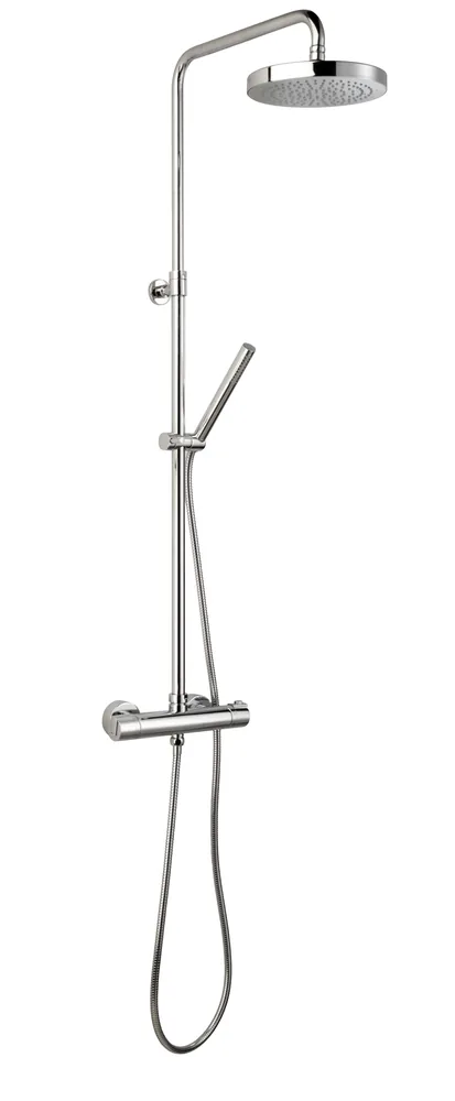 Columna termostato ducha telescópica, rociador 250x250